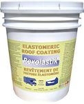 Rexolastik Elastomeric Roof Coating - UV Reflective Sealant, Waterproof and Protect, DIY Application, Water-Based Acrylic Coating - White, 5 Gallon