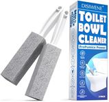 Toilet Bowl Pumice Cleaning Stone with Handle - Sturdy, High Density, Rust Grill Griddle Cleaner for Kitchen/Bath/Pool/Spa/Household Cleaning 2 Pack