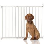 Bettacare Extending Metal Screw Fit Dog Gate, White, 62.5cm - 106.8cm, Stair Gate for Pet, Safety Barrier for Puppy