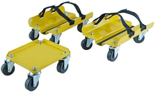 KASTFORCE Snowmobile Dolly Set Supporting up to 1500Lbs with Heavy Duty Straps 2 Inch Swivel Casters KF2019