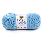 LION BRAND YARN Company 202-106 Yarn Basic Stitch an Frost, Baby Blue