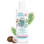 BabyChakra Extra Virgin Cold Pressed Organic Coconut Oil For Babies 100ml | Nourishes Hair & Skin | Soothes Diapers Rashes| Unrefined Non Deodorised & Unbleached