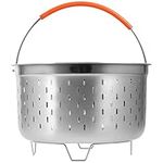 BESTonZON Instapot Steamer Basket for Pressure Cookers Pots Accessories Stainless Steel Food Steamer Basket Kitchen Strainer Insert 6L Steamer Pot