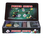 HOW (HOUSE OF WISHES) with Device Professional 300 Coins Poker-Chips Set (TIN CASE Safe Pack) (for Adult)