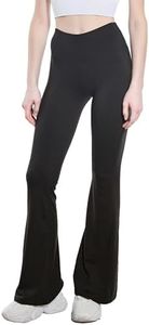 Pantaloni Svasati a Zampa Larga Yoga Esercizio Confortevole Leggero Primavera Estate cod.4694 (1, S-M)