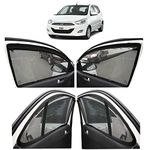 Autofact Car Accessories Zipper Magnetic Sunshades Compatible for Hyundai i10