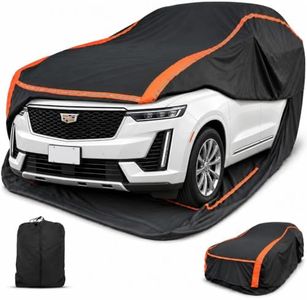 SUV Patented Fully Enclosed Car Cover Waterproof All Weather 2-in-1 for Toyota Highlander,Ford Explorer,Jeep Grand Cherokee,Honda Pilot Automobiles Universal Fit SUV Length 191-201 in. Exterior Covers