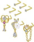 D.Bella 20G Nose Rings for Women St