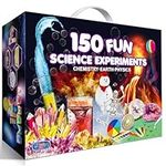 UNGLINGA Kids Science Kits with 150 Experiments for Boys Girls Toys Gifts Ideas Birthday Christmas, Break Geodes, Volcano, Chemistry Physics Educational STEM Activities