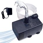 MSELTOS Auto On/Off Mini Sump Pump, 110V Submersible Condensate Pump Water Pump W/Water Level Sensor, 5ft Lift 55GPH for AC Sewage Removal, Quiet for Dehumidifier, Water Table, Basement