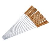 VYATIRANG Charcoal BBQ Grill Stick Oven Home Barbecue Grill Carbon Steel Indoor and Outdoor Garden Traveling Cooking use Tandoor Barbeque Grill BBQ Needle Set(BBQ Grill Skewers Set of 12)