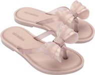 Mini Melissa Unisex-Child Flip Flop Iv (Little Big Kid), Pink/Glitter Pink, 11 Little Kid