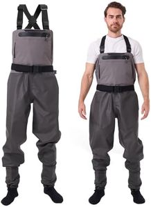 hydroleap Breathable Waterproof Stockingfoot Fishing Chest Wader for Fishing, 3-Ply Nylon, Breathable Waders for Men with Neoprene Stockingfoot
