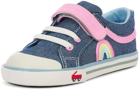 See Kai Run - Kristin Sneaker for Toddlers, Blue Chambray, 5