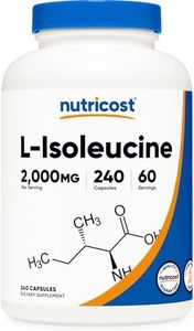 Nutricost L-Isoleucine 2000mg Per Serving, 240 Capsules (60 Servings)