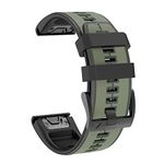 ISABAKE Strap for Garmin Fenix 7 / Fenix 6 / Fenix 5 / EPIX 2, Quick Fit 22mm Silicone Watch Band for Approach S60/S62, D2 Delta, Forerunner 935/945