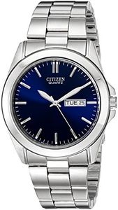 Citizen Quartz Men's Watch, Stainless Steel, Classic, Silver-Tone (Model: BF0580-57L)