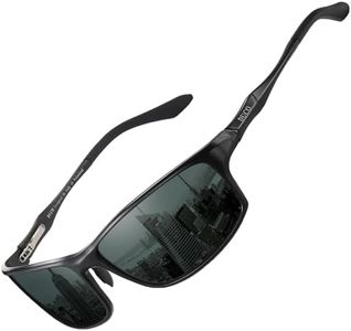 DUCO Vintage Polarized Sports Metal Frame Driving Sunglasses for Men 100% UV400 Protection DC8201