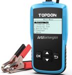 TOPDON AB101 Car Battery Tester 12V Car Battery Load Tester on Cranking Charging Systems, 100-2000 CCA Automotive Alternator Analyzer for Cars/SUVs/Light Trucks with Flooded AGM Gel Types