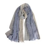 Mens Scarf Soft Fashion Scarf for Men Cotton Linen Large Scarves Warm Shawl Scarf Gifts for Men(GreyBlue)