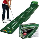 Putting-Green Putting-Matt Golf Putting-Mat for Indoors,with Ball Return ，Indoor and Outdoor Putting mats for Analyzing swingPortable Golf Hitting mats for Indoor and Outdoor use（Green-a