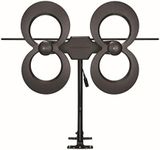 Antennas Direct ClearStream 4MAX UHF VHF Indoor Outdoor TV Antenna, Multi-Directional, 70+ Mile Range, 4K 8K UHD, NEXTGEN TV – w/ 20-inch Mast (Black)