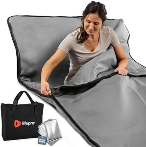 LifePro Rejuvawrap Far Infrared Sauna Blanket - Portable Infrared Sauna for Home Relaxation - Sauna Blanket - Infrared Blanket Sauna with 77–176 °F Temp Range