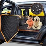 Dog Car Seat Cover for Back Seat, Hard Bottom Car Seat Cover for Dogs with Door Protectors for Traveling and Camping with Pets, Dog Car Seat Waterproof and Scratch-Resistant, Suitable for Cars