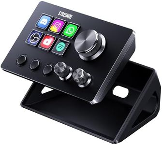 Streonor S6 Mini Stream Controller, 6-Key LCD Control Deck, Black