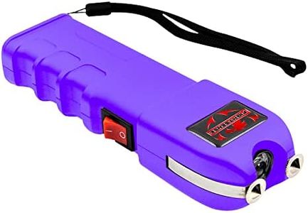 FIGHTSENSE Havey Duty Flashlight stun Gun for Women self Defense, Anti Grab (Purple)