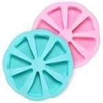 Nourished Essentials | Silicone Scone Pan - Silicone Cake Molds for Baking - Triangle Shaped Mold - Mini Non-stick Scone Pan - Ideal for Baking Delicious Cakes - Pack of 2, Blue and Pink