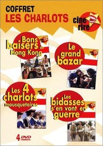 Coffret Les Charlots 4 DVD : Bons baisers de Hong-Kong / Le Grand bazar / Les Quatre Charlots mousquetaires / Les Bidasses s'en vont en guerre