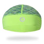 EMPIRELION Low-Profile Cooling Skull Cap Helmet Liner, Summer Sweat Wicking Cycling Beanie Hard Hat Working Cap Lime Green