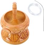 Clay Bead Spinner Kit for Jewelry Making with Big Eye Beading Needle and 3 mtr Wire - Necklace Bracelet Maker Wooden Crafting Gifts - Haldoo