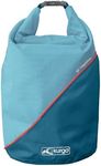 Kurgo Kibble Carrier for Dogs, Dog Food Travel Bag, Pet Travel Food Storage Container, Dog Accessories for Camping, BPA Free, Foldable, Holds 5 Pounds, Coastal Blue