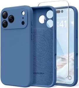 SuydanBox Magnetic for iPhone 17 Pro Case Silicone Lake Blue