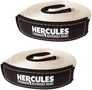 2X Hercules Snatch Strap 4WD Heavy-Duty Recovery Tow 8000kg Nylon 4x4 Recovery