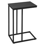 WOLTU End Table Side Table Coffee Table for Coffee Laptop with Metal Frame Nightstand Table Beside Table Black TSG17sz