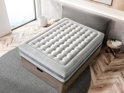 SOFAHAUS - Colchón Viscoelástico 150x200 cm Luxu - Altura +/- 27 cm - Núcleo HR - Firmeza Media/Alta - Sistema TST estabilizador - Tejido Strech Argentum basado en Iones de Plata Antibacteriano