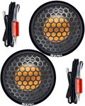 BZRK Audio RS-T150 1 Inch Dome Tweeters for Car -150 watts Each- Aluminum/Neodymium - Flush Mount Only Black/Copper