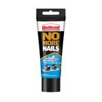 UniBond No More Nails Waterproof, Heavy-Duty Mounting Adhesive, Strong Glue for Mirrors, Wood, Ceramic, Metal etc., No Nails Instant Grab Adhesive Indoor & Outdoor, 1 x 340g Tube