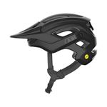 ABUS MTB helmet CliffHanger MIPS - bike helmet for demanding trails - with MIPS impact protection & large ventilation openings - for men and women - black, size L