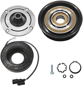 A/C Compressor Clutch Assembly Kit Plate Pulley Bearing Coil 1653 Replacement for 2008-2012 Honda Accord 4CYL 2.4L, AC Air Conditioning Compressor Clutch Coil Auto Repair Kit