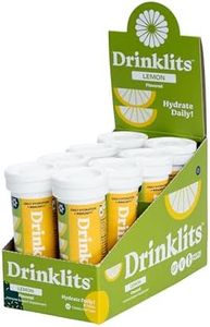 Drinklits Lemon Immune Support Fizzy Tablets (8) Tube Bundle | Daily Immunity - 0g Sugar - Vitamins - Electrolytes - Botanicals | 80 Servings – 10 Tablets per Tube