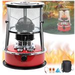 Kerosene Heater Stove, Paraffin Heaters Stove for Home Indoor, Portable Kerosene Heating Stove Camping Heater, Ice Fishing Heater, Energy-saving and Eco-friendly Kerosene Heating Stove 5.3l(Red)