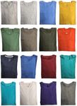 BILLIONHATS Wholesale Bulk 12 Pack Men's Cotton T-Shirt Tees, Big & Tall Plus Size Short Sleeve Lightweight T-Shirts for Men, 12 Pack Assorted, Large