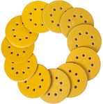 STEBRUAM 110PCS 125mm Sanding Discs, Orbital Sander Discs Include 60 80 100 120 150 180 240 320 400 600 and 800 Grit Sand Sheets