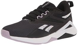 Reebok,Nanoflex V2 Shoes,core black/ftwr white/purple oasis,8