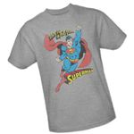 DC Comics This is A Job for. Superman - Superman Adult T-Shirt, X-Large Gray