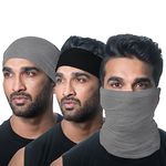 HEELIUM Bamboo Bandana for Men & Women | Super Soft | Odour-free & Breathable | Durable & Multipurpose Bandana